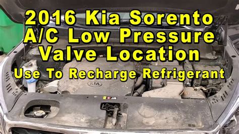 kia sorento ac recharge|Kia Sorento low AC refrigerant symptoms, how to recharge